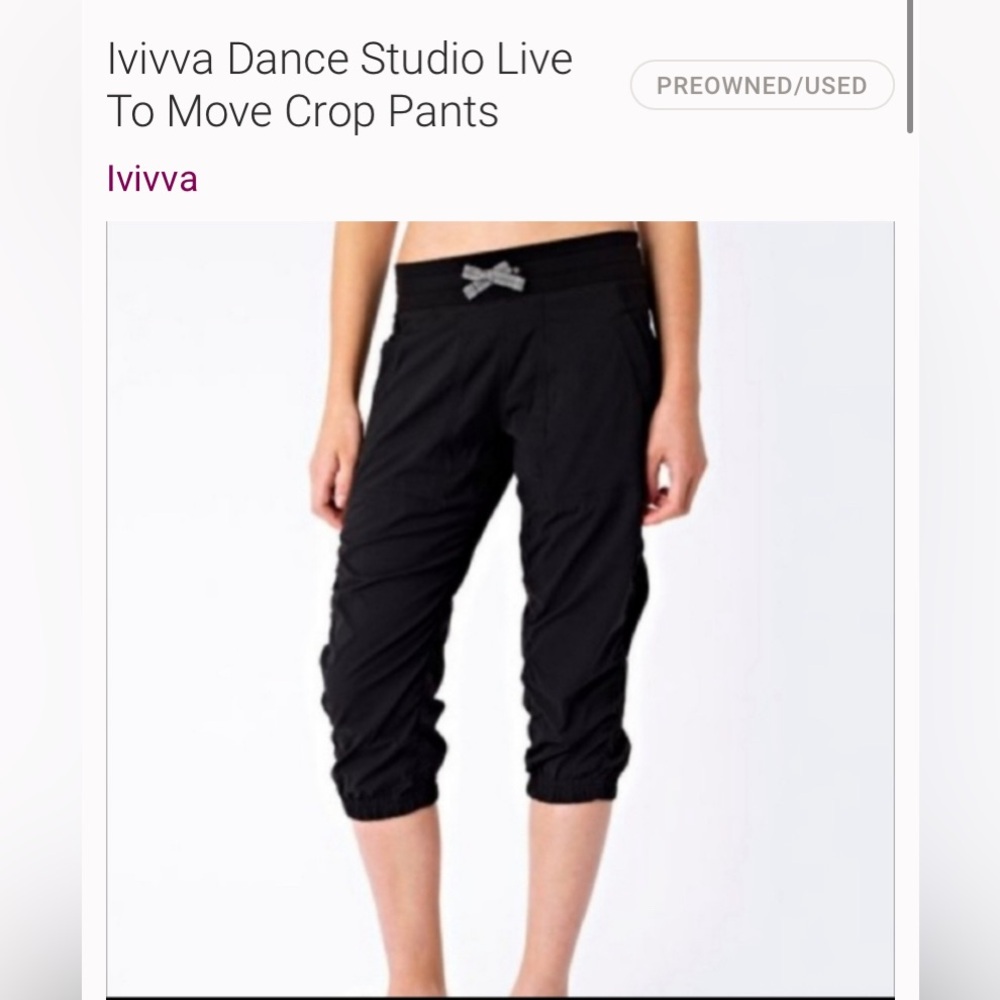 Ivivva Dance Studio Live To Move Crop Pants